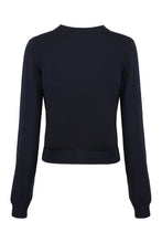 Load image into Gallery viewer, Josephine logo detail cotton cardigan
