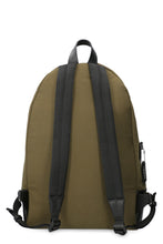 Load image into Gallery viewer, Leather and canvas backpack

