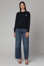 Load image into Gallery viewer, Boxy Rue Madame cotton crew-neck sweatshirt
