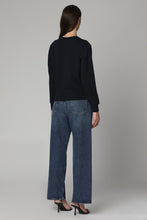 Load image into Gallery viewer, Boxy Rue Madame cotton crew-neck sweatshirt
