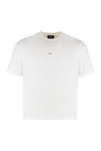 Load image into Gallery viewer, Boxy Micro Logo cotton crew-neck T-shirt
