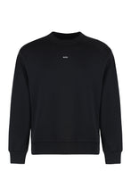 Load image into Gallery viewer, Boxy Micro Logo cotton crew-neck sweatshirt
