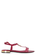 Load image into Gallery viewer, Patent leather flat sandals
