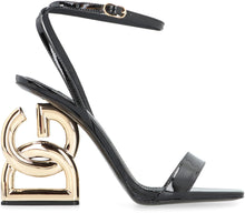 Load image into Gallery viewer, Patent leather heel sandals
