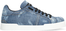 Load image into Gallery viewer, Denim low-top sneakers
