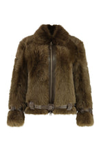 Load image into Gallery viewer, Fur and leather jacket
