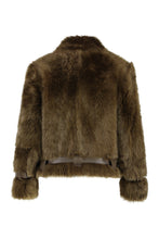 Load image into Gallery viewer, Fur and leather jacket
