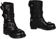 Load image into Gallery viewer, Leather biker boots
