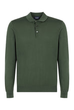 Load image into Gallery viewer, Long sleeve cotton polo shirt

