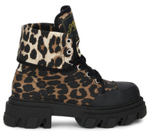 Load image into Gallery viewer, Leopard Print Ankle Boot with Sturdy Sole
