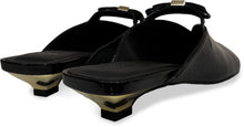 Load image into Gallery viewer, Mules with bow and kitten heel

