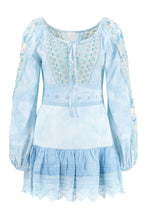 Load image into Gallery viewer, Chelie embroidered cotton mini dress

