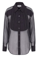 Load image into Gallery viewer, Silk shirt with transparent details
