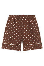 Load image into Gallery viewer, Short silk trousers with polka dots
