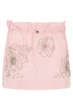 Load image into Gallery viewer, Mini skirt with drawstring decorated with rhinestones
