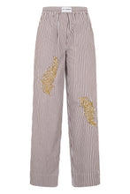Load image into Gallery viewer, Striped pants with rhinestones
