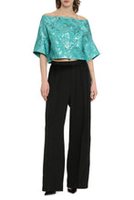 Load image into Gallery viewer, Floral jacquard fabric blouse
