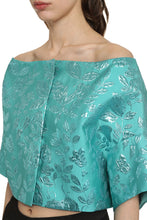 Load image into Gallery viewer, Floral jacquard fabric blouse
