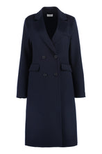 Load image into Gallery viewer, Double-breasted wool coat
