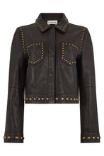 Load image into Gallery viewer, Leather jacket with studs
