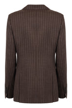 Load image into Gallery viewer, Pinstripe double breasted blazer
