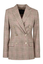 Load image into Gallery viewer, Prince of Wales checked double breasted jacket
