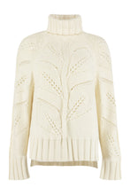 Load image into Gallery viewer, Leaf wool and cachemire turtleneck pullover
