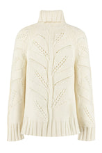 Load image into Gallery viewer, Leaf wool and cachemire turtleneck pullover
