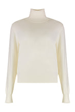 Load image into Gallery viewer, Lime wool and cachemire turtleneck pullover
