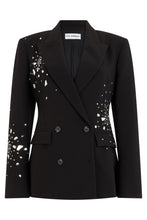 Load image into Gallery viewer, Double-breasted jacket with crystals
