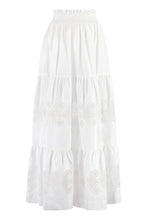 Load image into Gallery viewer, Cotton skirt with embroideries
