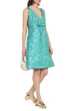 Load image into Gallery viewer, Lamé jacquard mini dress
