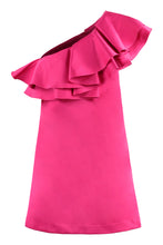 Load image into Gallery viewer, Ruffled one-shoulder dress
