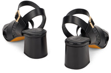 Load image into Gallery viewer, Medium heeled sandals in leather
