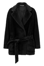 Load image into Gallery viewer, Coat with belt in wool and alpaca
