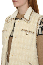 Load image into Gallery viewer, Sleeveless wool blend down jacket
