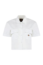 Load image into Gallery viewer, Short sleeve cotton blend shirt
