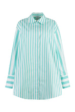 Load image into Gallery viewer, Striped cotton shirtdress
