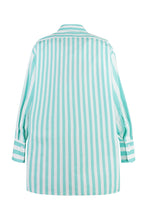 Load image into Gallery viewer, Striped cotton shirtdress
