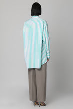 Load image into Gallery viewer, Striped cotton shirtdress
