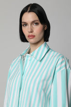 Load image into Gallery viewer, Striped cotton shirtdress
