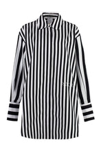 Load image into Gallery viewer, Striped cotton shirtdress
