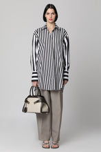 Load image into Gallery viewer, Striped cotton shirtdress
