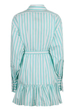 Load image into Gallery viewer, Striped cotton shirtdress
