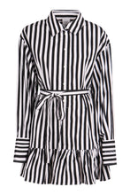 Load image into Gallery viewer, Striped cotton shirtdress
