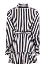 Load image into Gallery viewer, Striped cotton shirtdress
