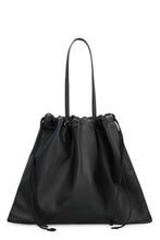 Load image into Gallery viewer, Drawstring leather tote

