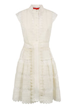 Load image into Gallery viewer, Lace inserts cotton dress
