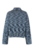 Load image into Gallery viewer, Chevron motif knitted jacket
