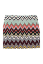 Load image into Gallery viewer, Chevron knitted mini skirt
